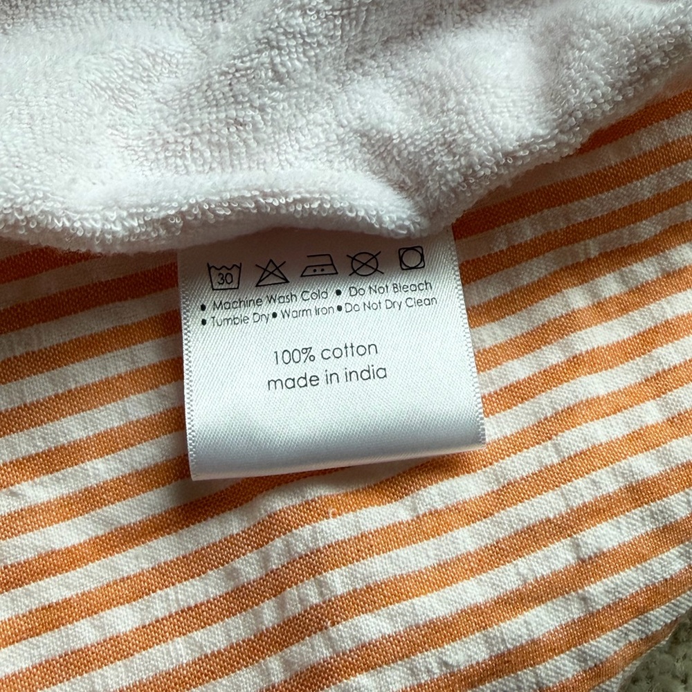 Bella ifiore peach seersucker spa wrap - Picture 4 of 6